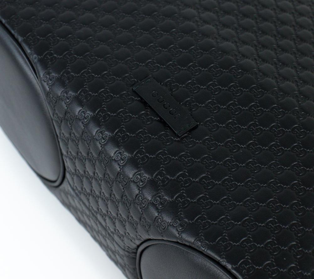 GUCCI hobo Shoulder bag in Black Leather 8