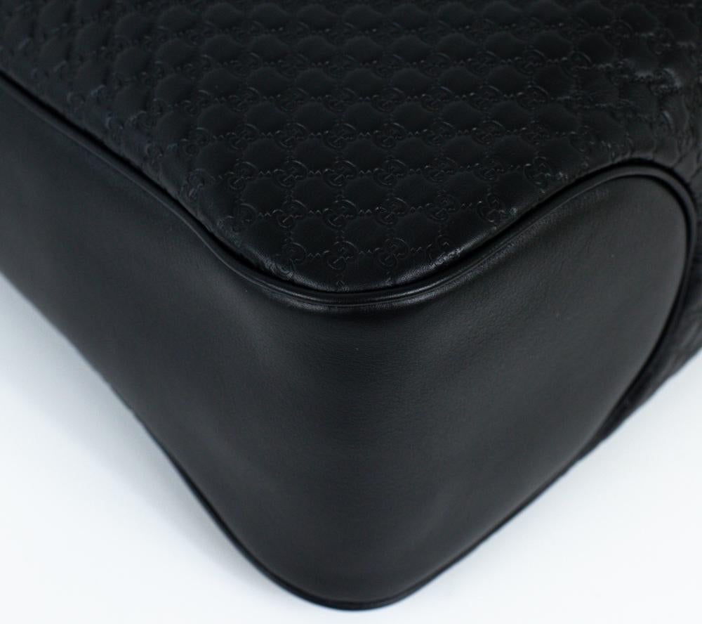 GUCCI hobo Shoulder bag in Black Leather 5