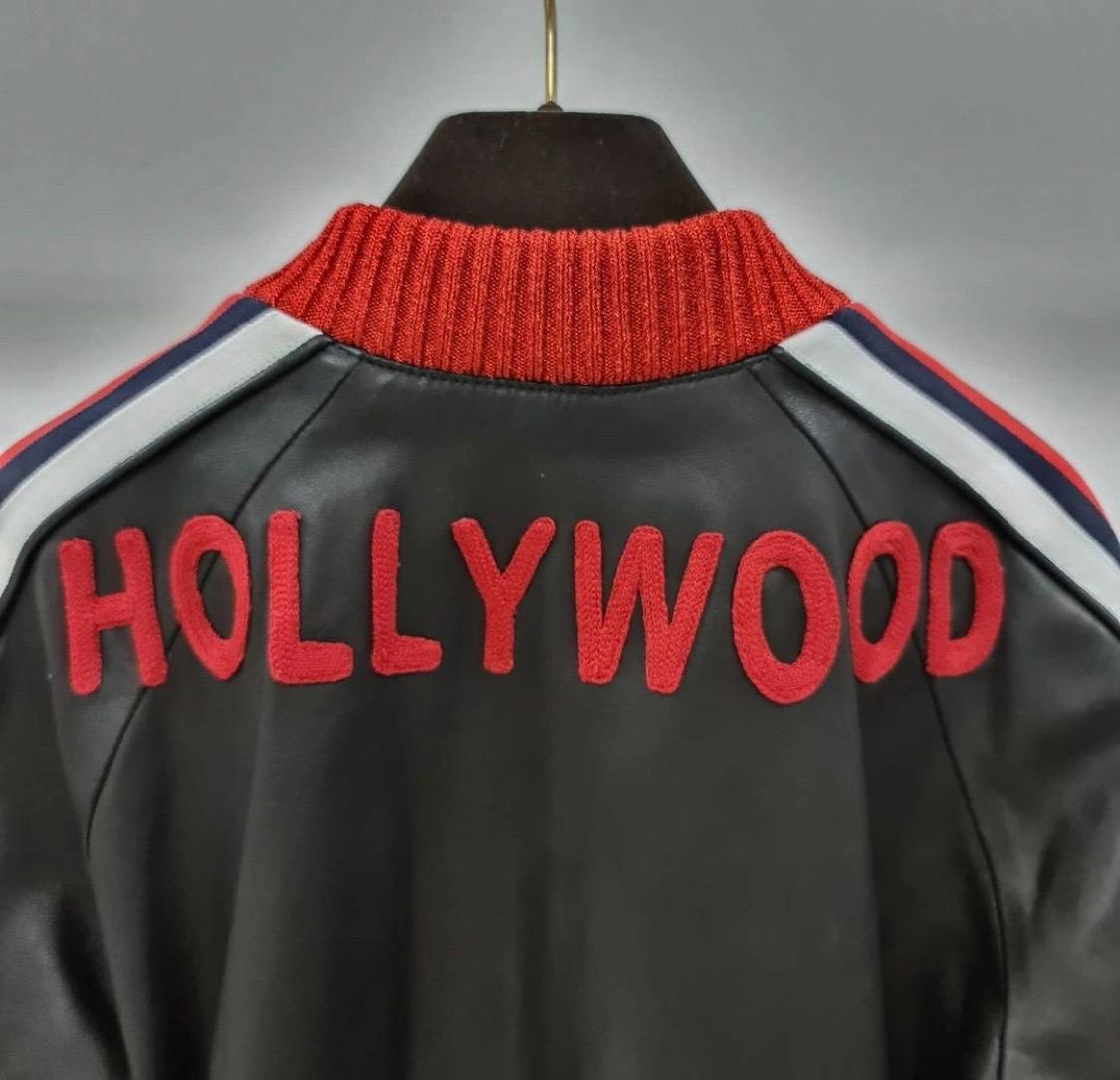 Giacca Gucci Hollywood Bomber in pelle In condizioni ottime in vendita a Krakow, PL