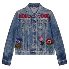 Gucci 'Hollywood' Bunny Embroidered Denim Jacket