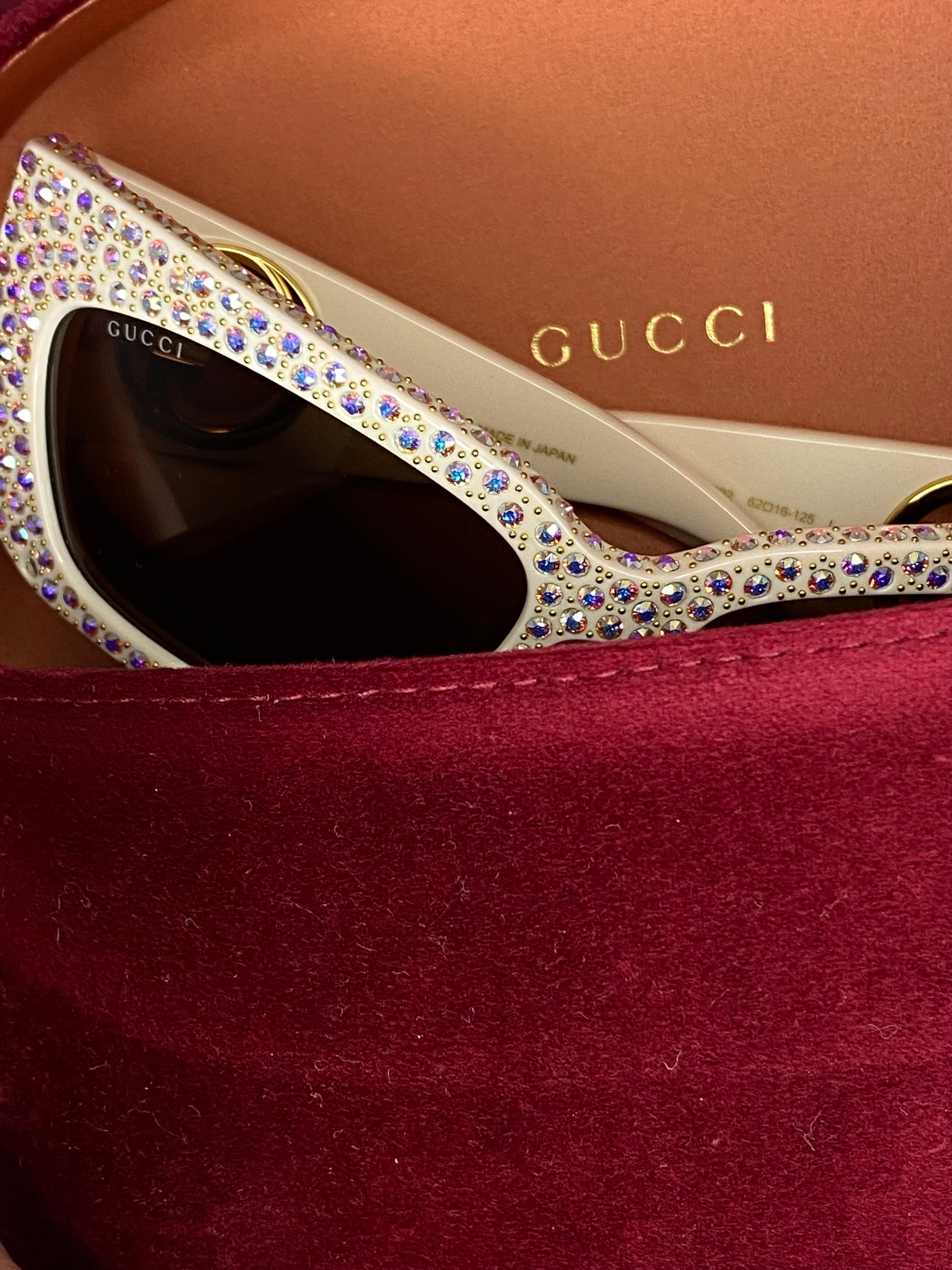 Gucci Hollywood Collection Crystal Embellished Sunglasses in vendita 1