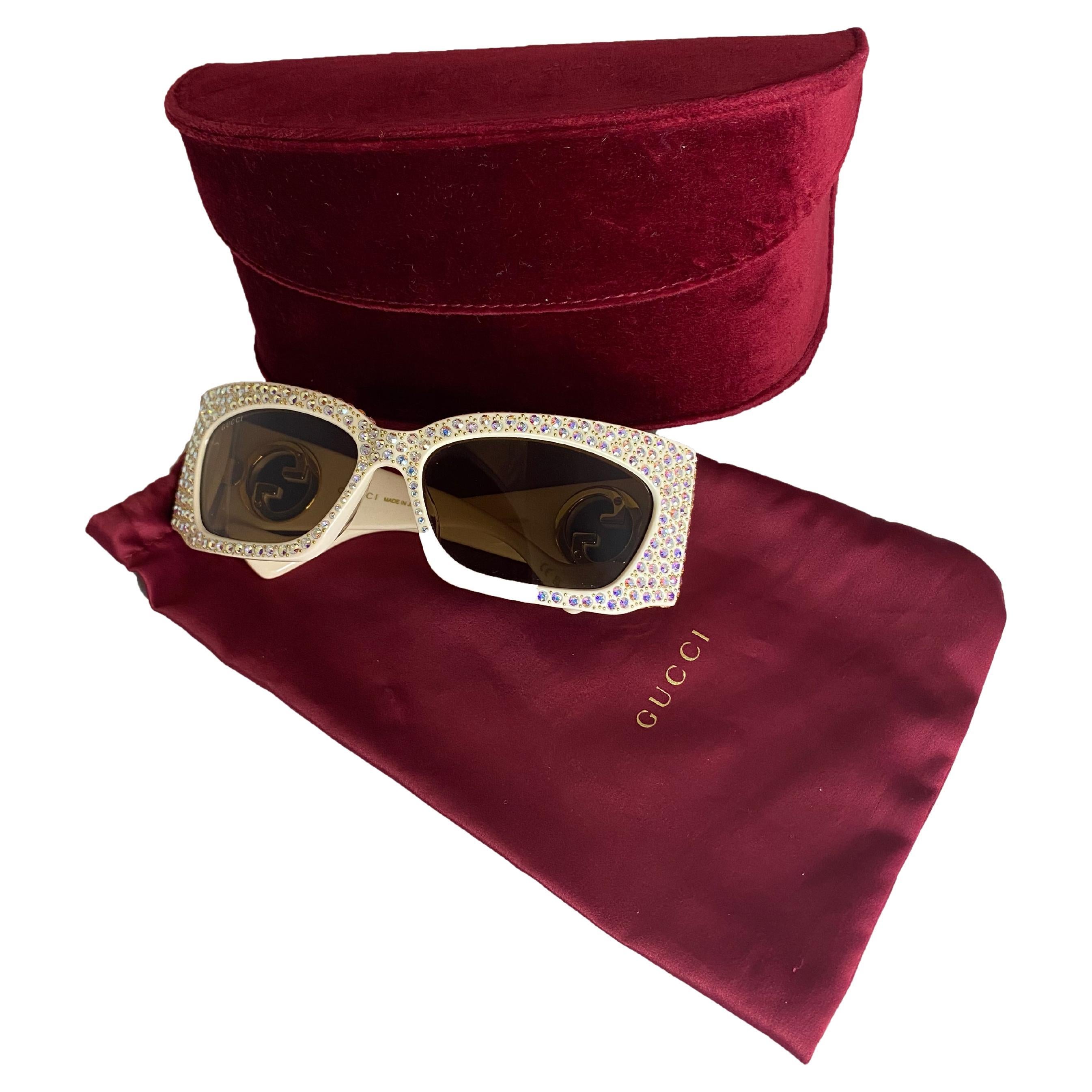 Gucci Hollywood Collection Crystal Embellished Sunglasses