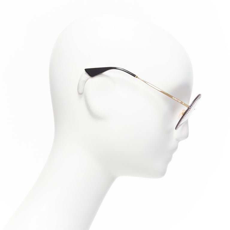 GUCCI Hollywood Forever GG0899S silver crystal black round  display picture 1