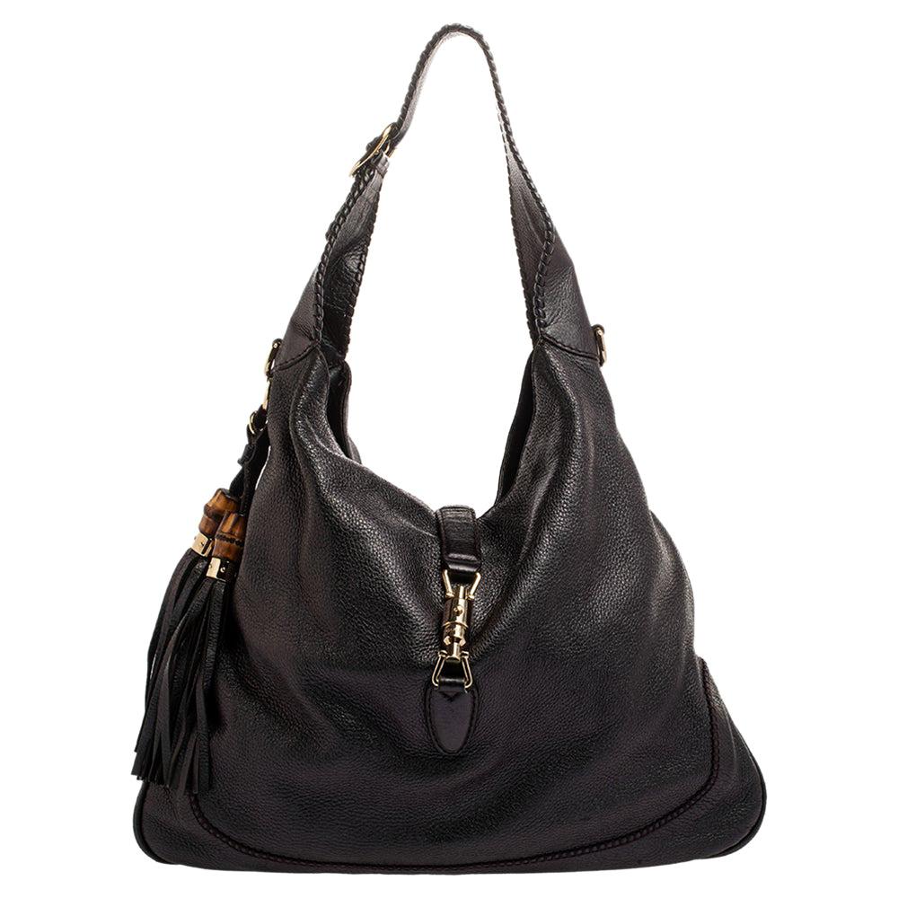 black gucci hobo purse