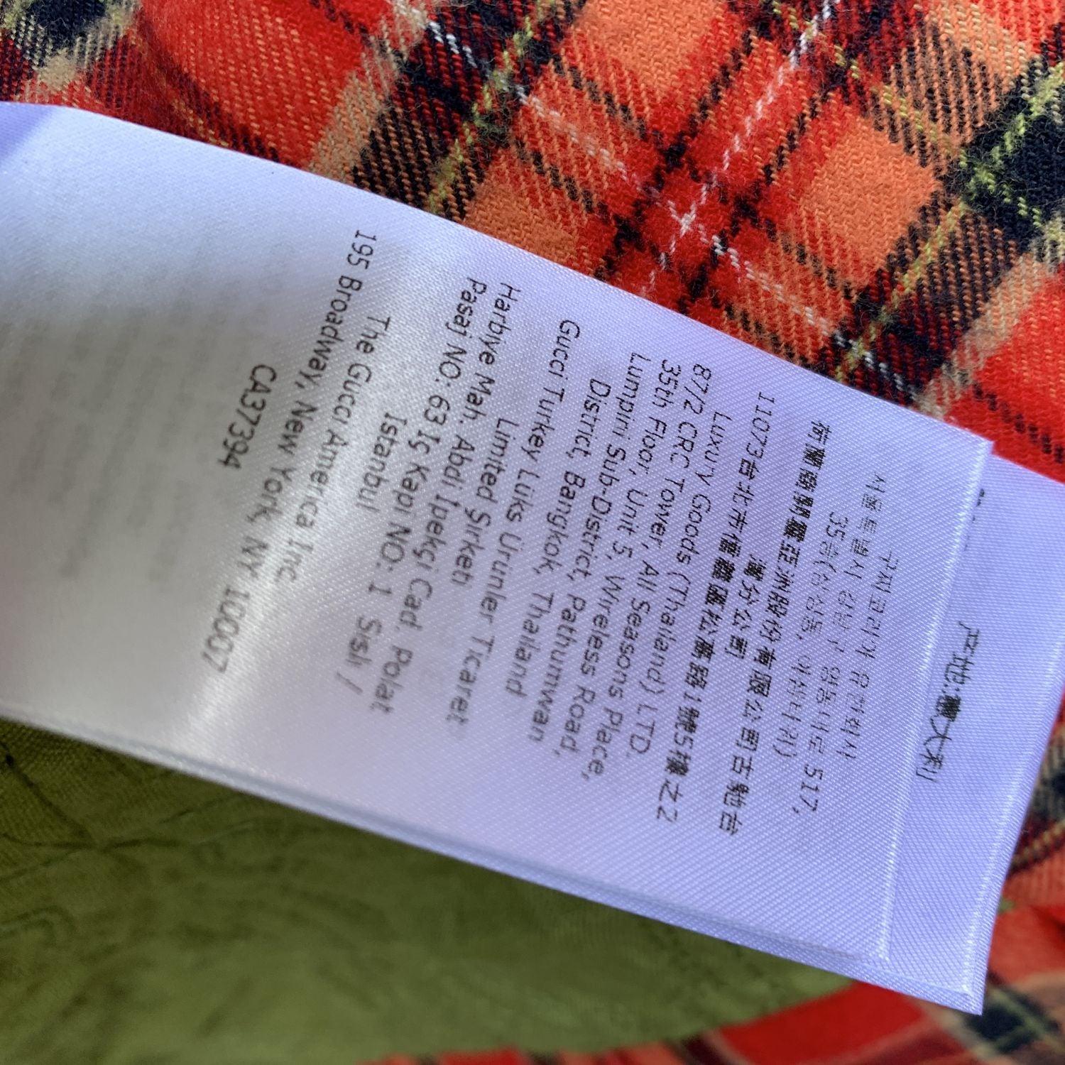 Manta acolchada Gucci Home Beige Rojo Cuadros Tartán y Estampado Floral en venta 2