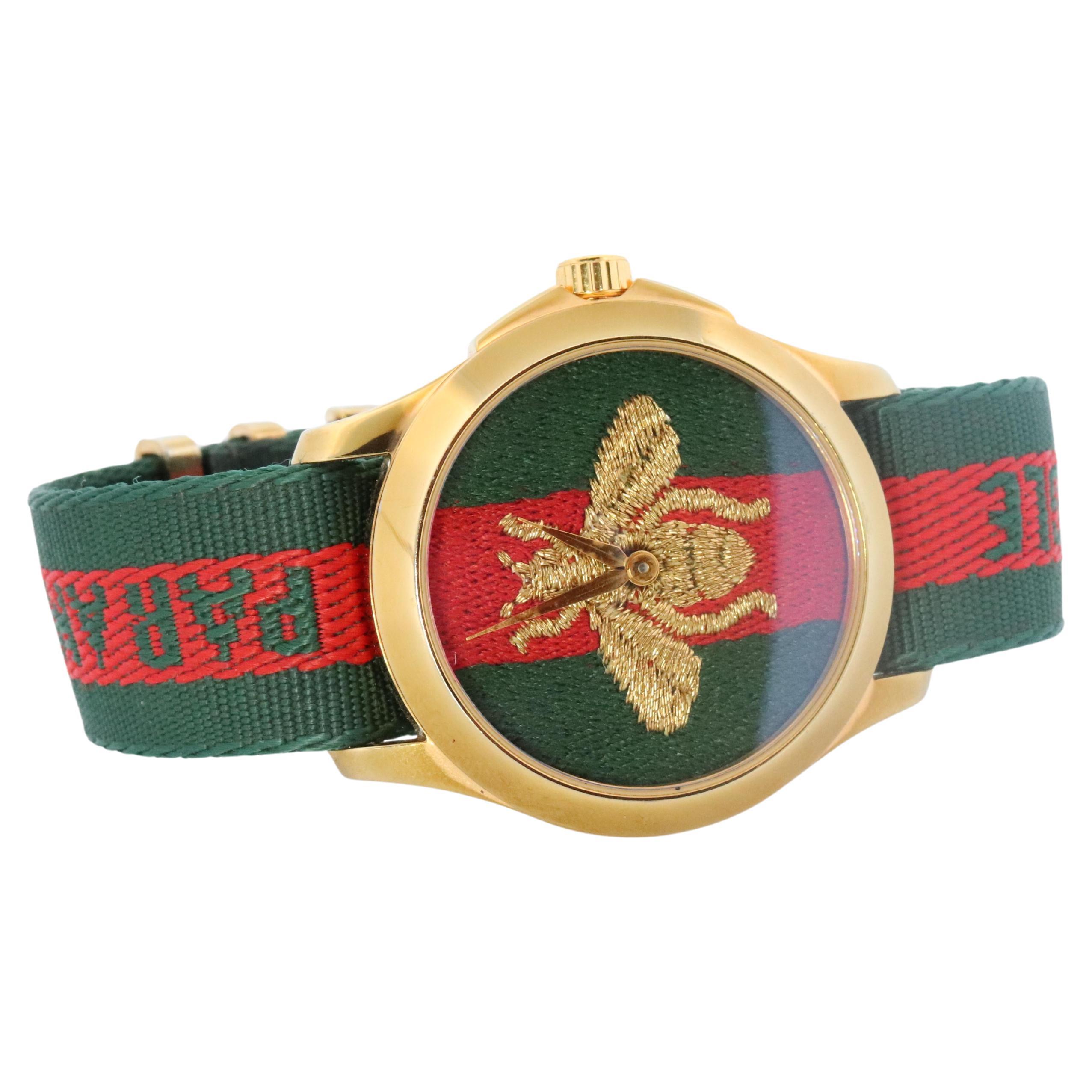 GUCCI Honey Bee Watch. Gucci Le Marche Des Merveilles Sherry Watch.