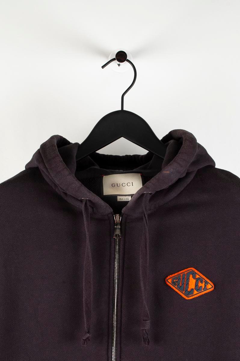 Gucci Hoodie Men Hooded Jumper Size M S198 In Good Condition For Sale In Kaunas, LT