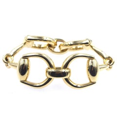 Gucci Horse Bit 18 Karat Yellow Gold Link Bracelet