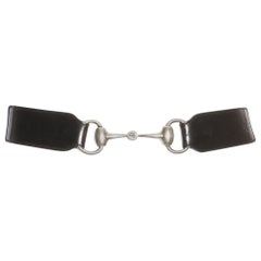 Vintage Gucci Horse-Bit Buckle Elastic Belt (Tom Ford Era) 