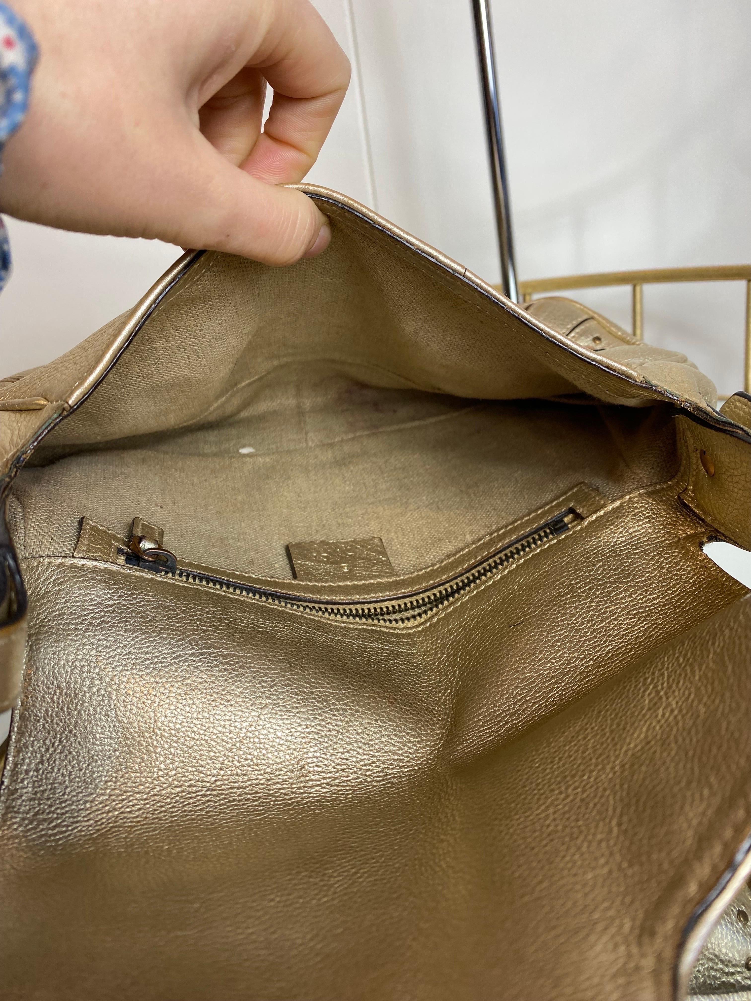 Gucci - Sac porté épaule vintage argenté avec mors de cheval en vente 7