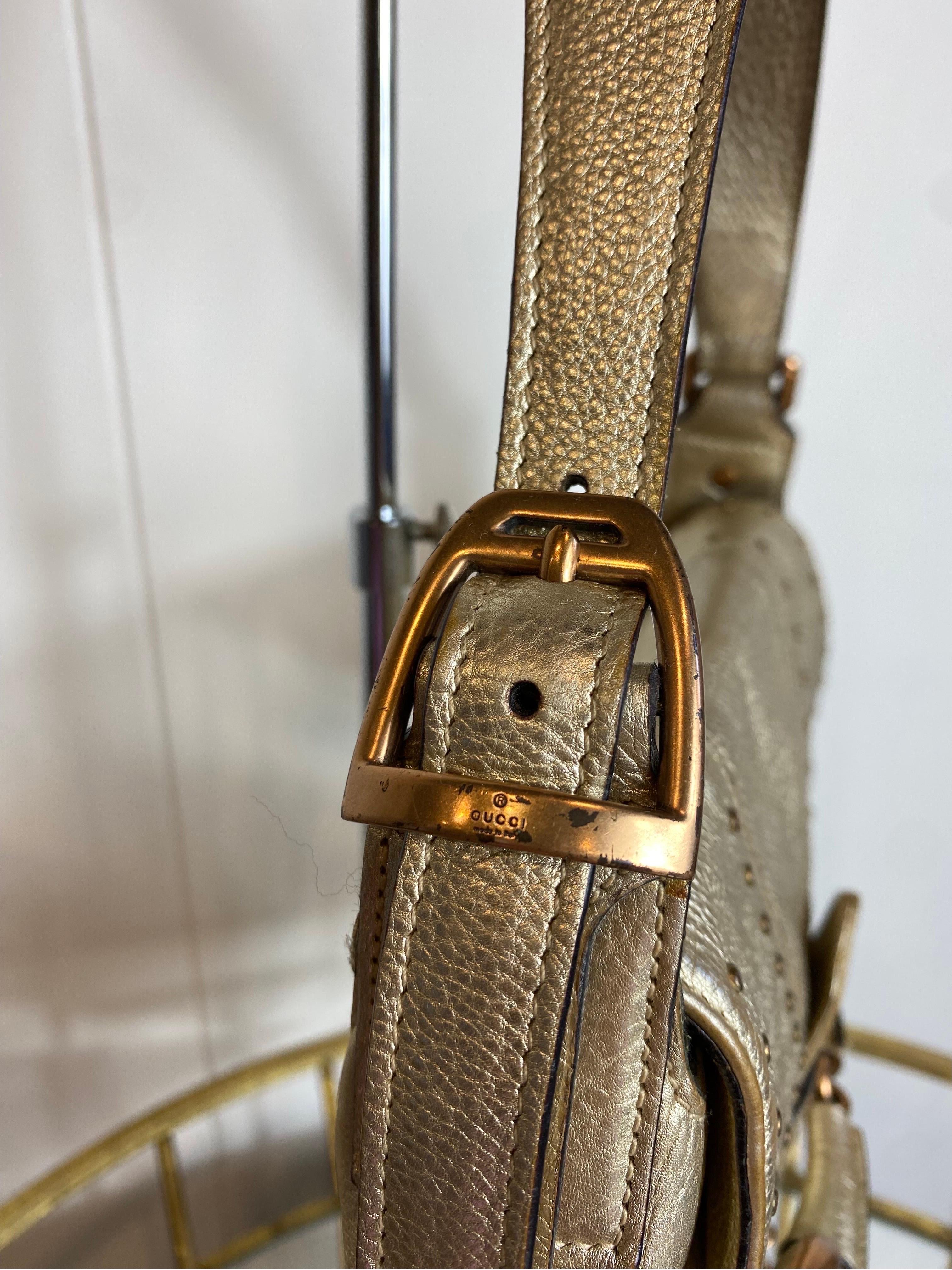 Women's or Men's Gucci Horse Bit silver vintage Shoulder Bag For Sale