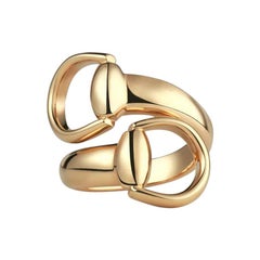 Gucci Horsebit 18 Karat Yellow Gold Ring