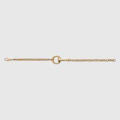 Gucci Horsebit 18ct Yellow Gold Chain Bracelet YBA795812001