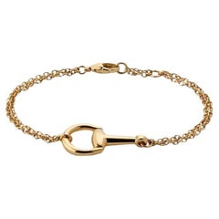 Gucci Horsebit Pulsera de cadena de oro amarillo de 18 ct YBA795812001