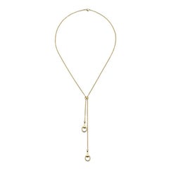Gucci Horsebit 18ct Gelbgold Kette Anhänger Halskette YBB795850001