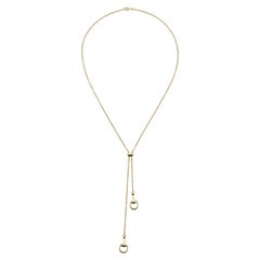 Gucci Horsebit 18ct Yellow Gold Chain Pendant Necklace YBB795850001