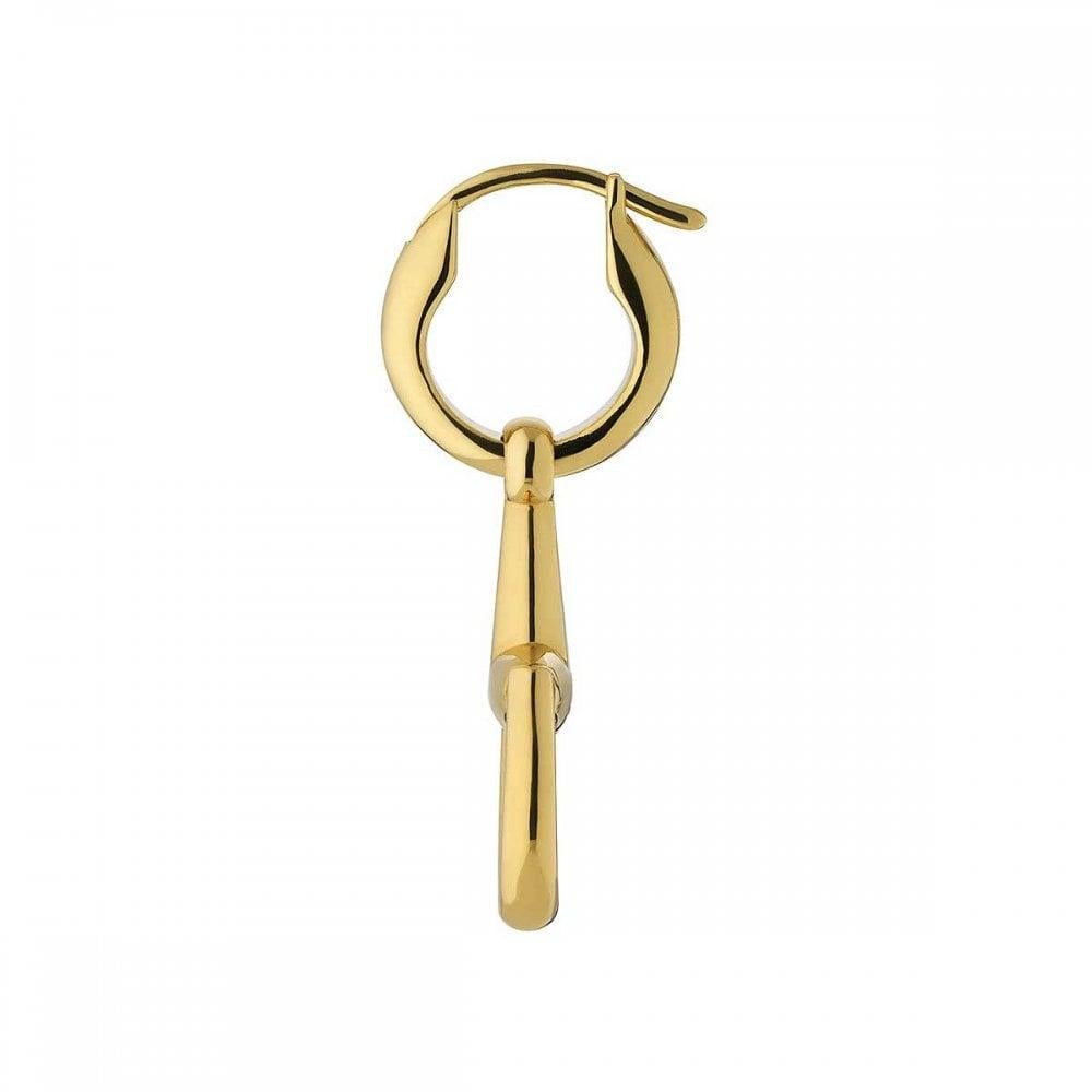 Gucci celebrates the 20th anniversary of the signature Horsebit jewelry line with classic and iconic pieces in 18k yellow gold. This pair of earrings is defined by a semi-horsebit variation of the signature detail.

Horsebit motif
Weight: 8.1g
