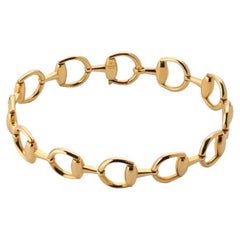 Gucci Horsebit Pulsera de eslabones de oro amarillo de 18 ct YBA796185001