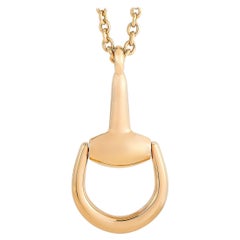 Gucci Horsebit 18K Rose Gold Halskette