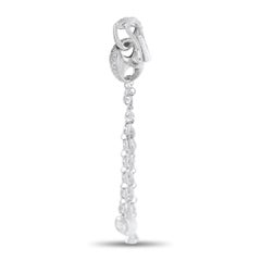 Orecchini Gucci Horsebit in oro bianco 18 carati con diamanti e topazio bianco da 1,20 carati GU04-042326