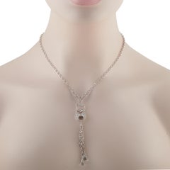 Gucci Horsebit 18K Weißgold 1,50ct Diamant-Halskette GU03-042326