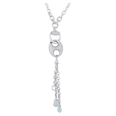 Gucci Horsebit 18K Weißgold 1,50ct Diamant-Halskette GU03-042326