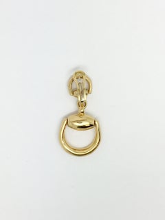 Gucci Horsebit 18 Karat Yellow Gold Drop Dangle Earrings