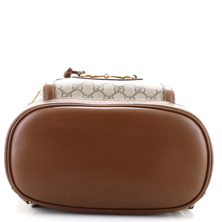 Gucci Horsebit 1955 Backpack GG Coated Canvas at 1stDibs