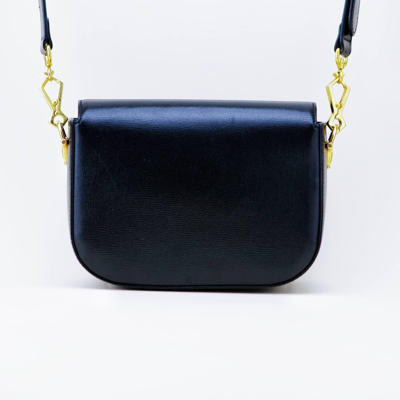 Gucci Horsebit 1955 Borsa piccola in pelle nera Crossbody in vendita 3