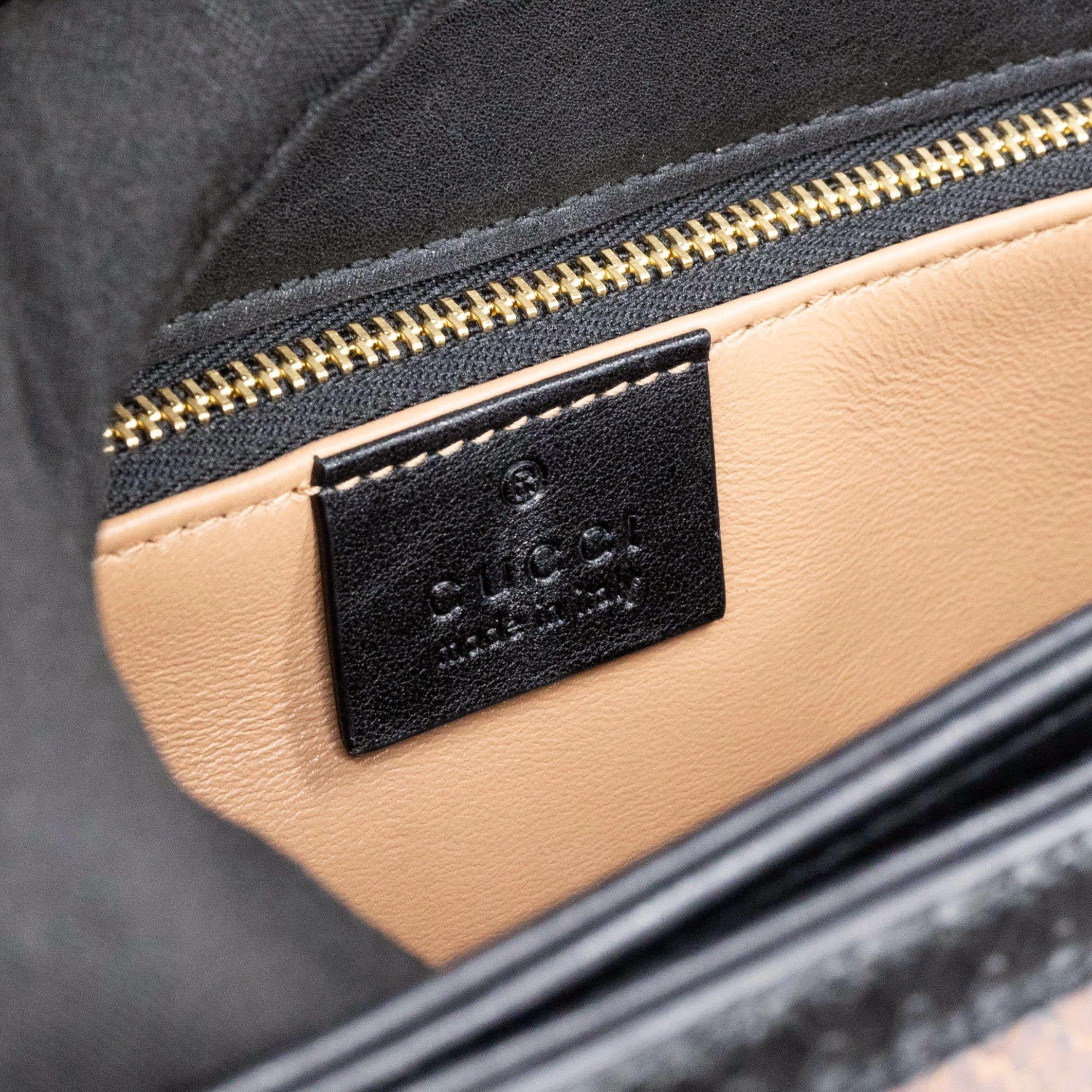 Gucci Horsebit 1955 Braune Python-Umhängetasche, 2020 13