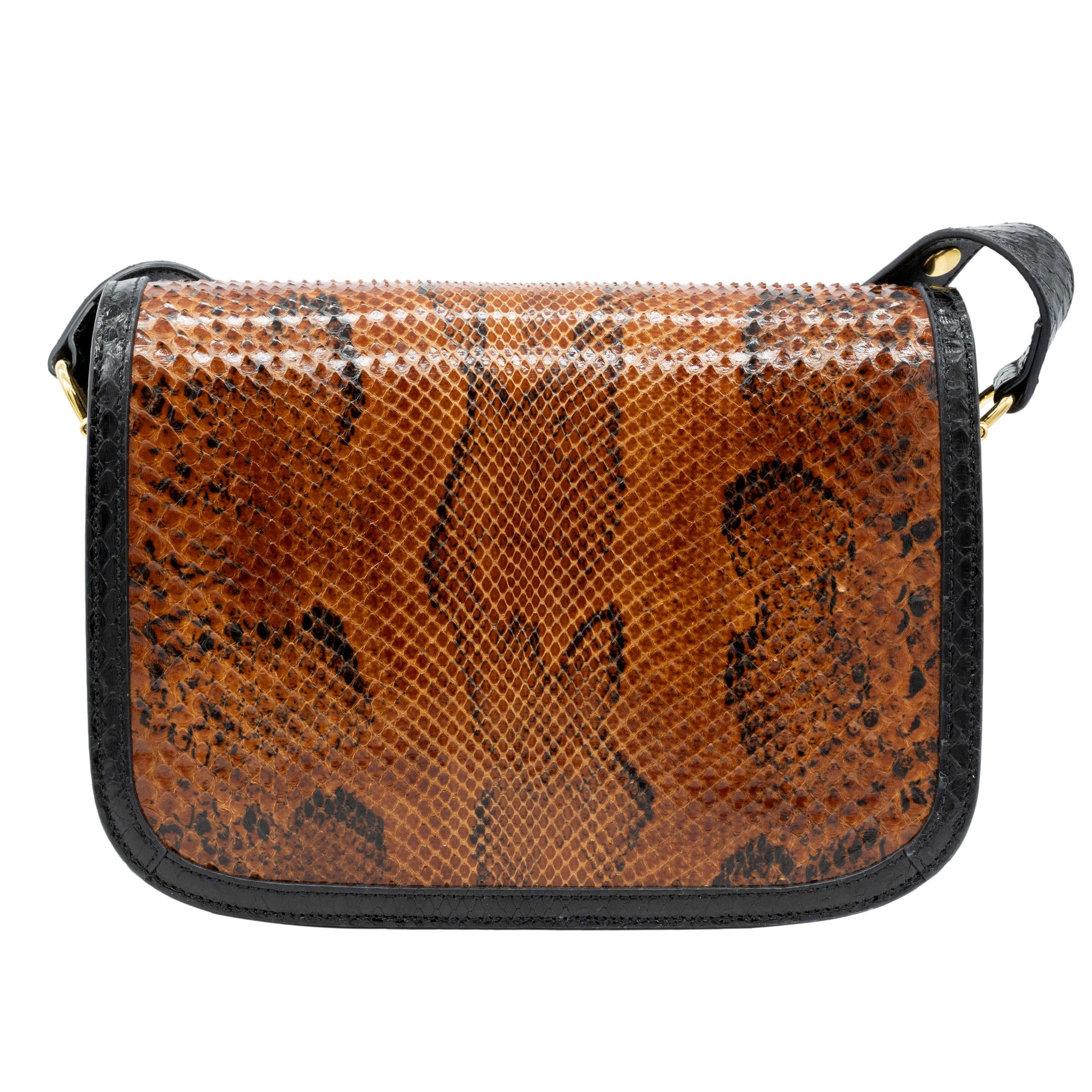 Gucci Horsebit 1955 Braune Python-Umhängetasche, 2020 2