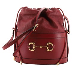 Gucci Horsebit 1955 Bucket Crossbody Bag Leather Small