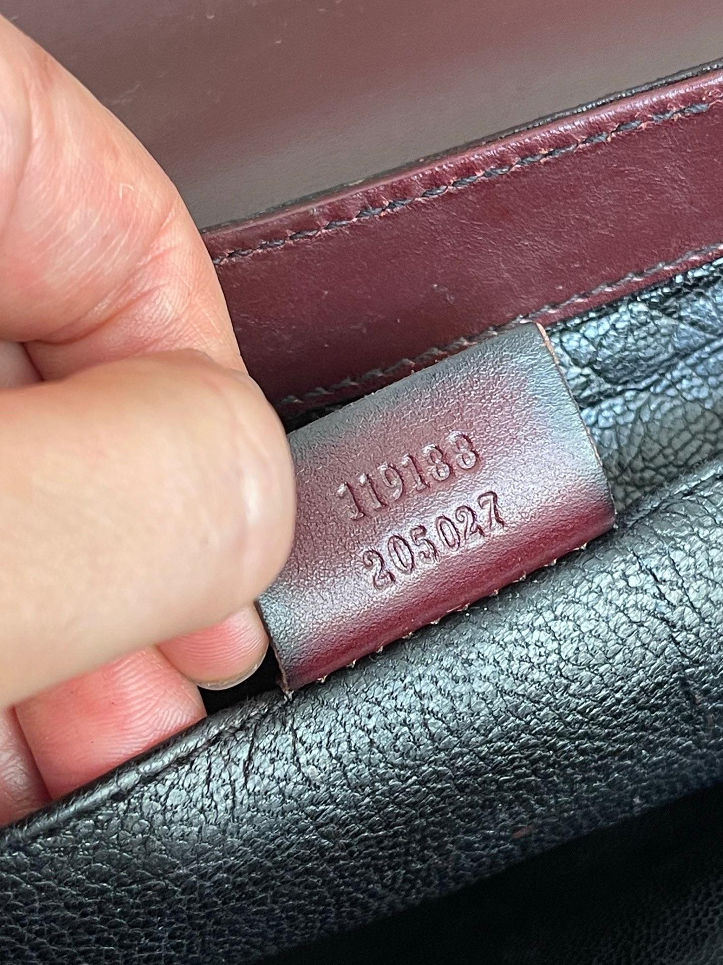 Gucci Horsebit 1955 Chain Bag Black and Burgundy Leather Large Shoulder Bag For Sale 10