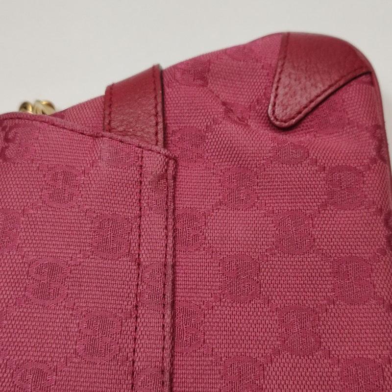 Gucci Horsebit 1955 Chain Bag Gucci Monogram Pink Canvas 2
