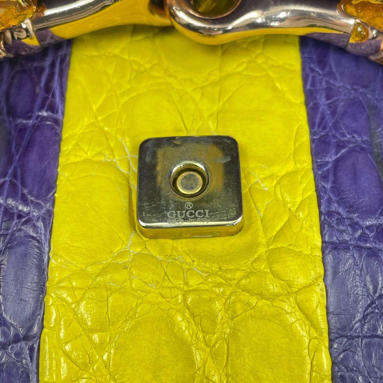 Gucci Horsebit 1955 Chain bag with embellished snake head buckle 6