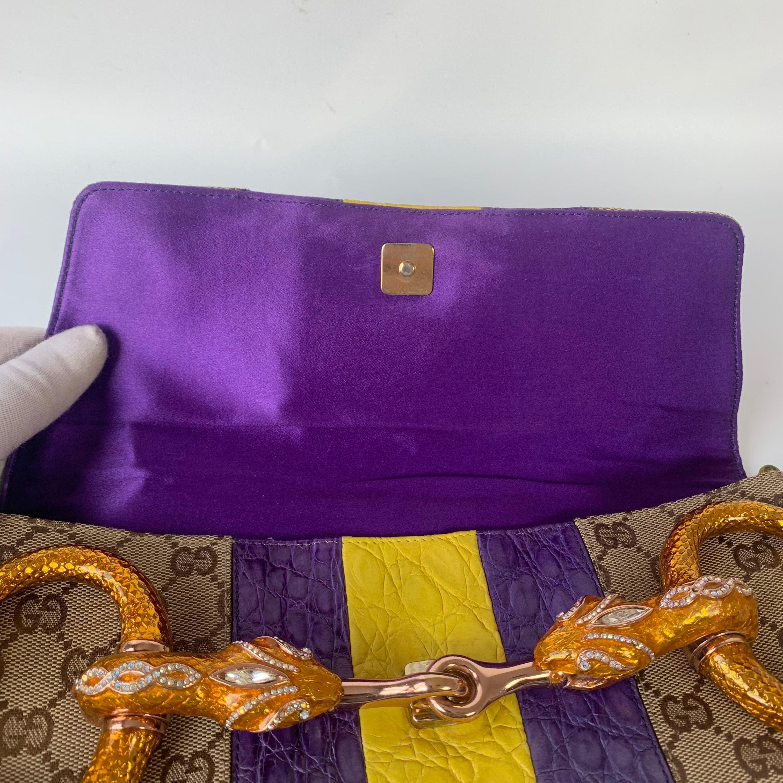 Gucci Horsebit 1955 Chain bag with embellished snake head buckle 12