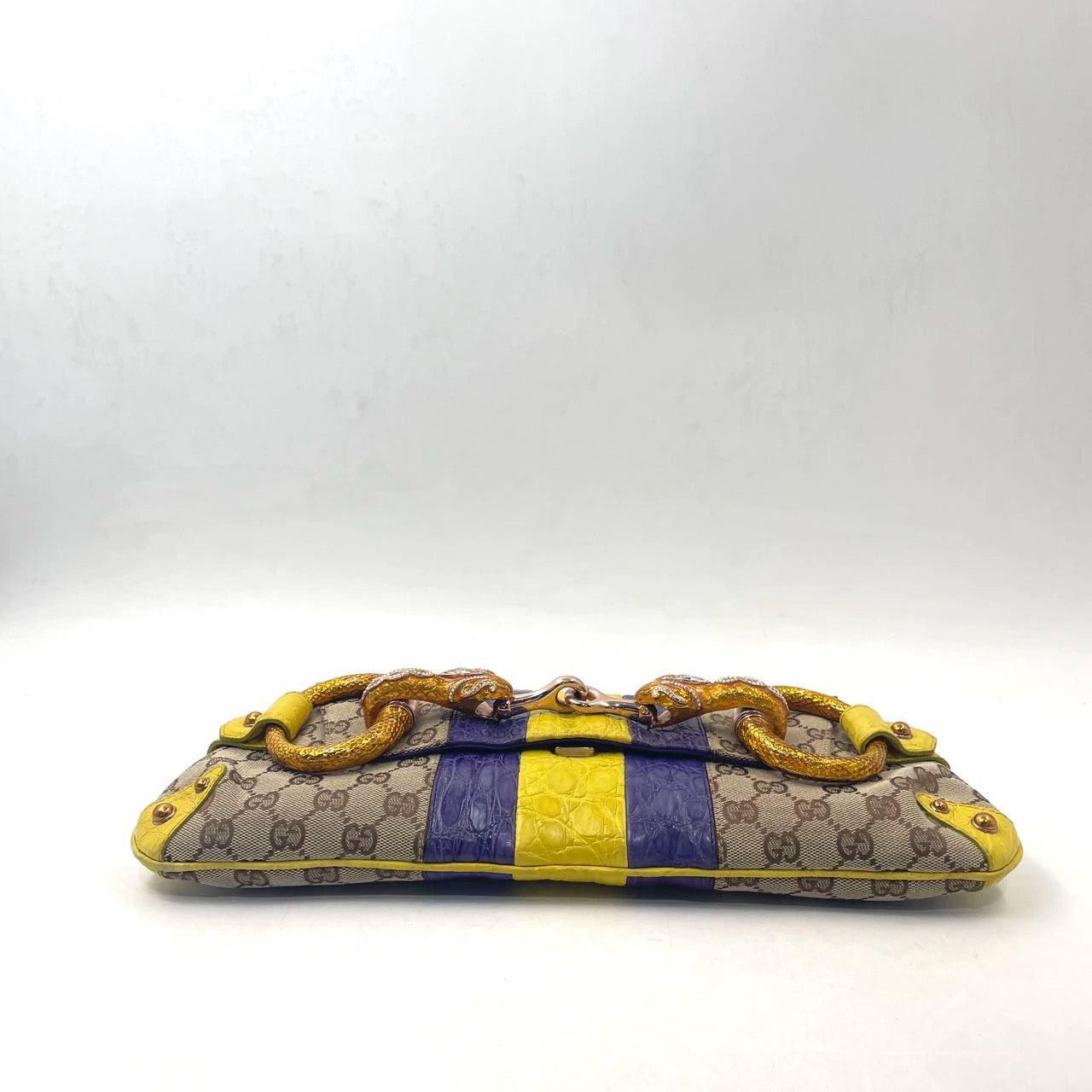 Women's Gucci Horsebit 1955 Chain bag with embellished snake head buckle