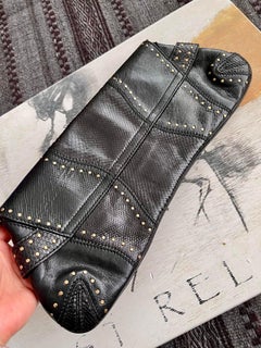 Gucci Horsebit 1955 Chain Large Black Snake-skin Leather Shoulder Bag