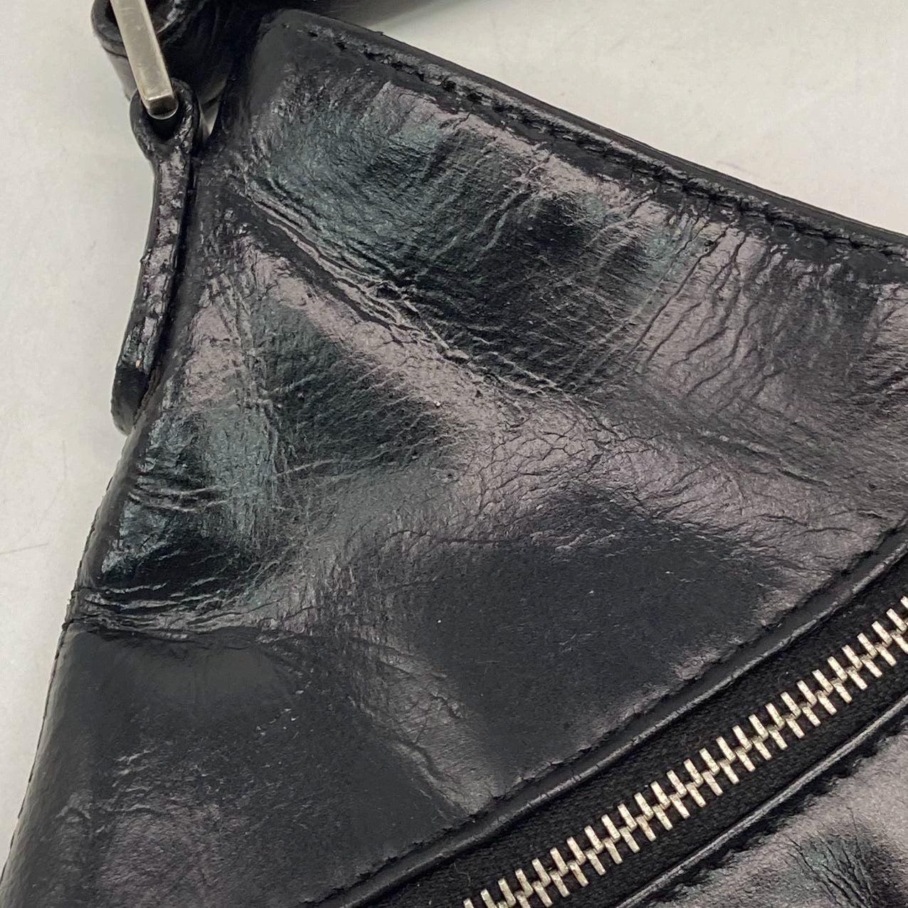 Gucci Horsebit 1955 Chain Large Shoulder Bag Black Monogram with Pink Silk For Sale 7