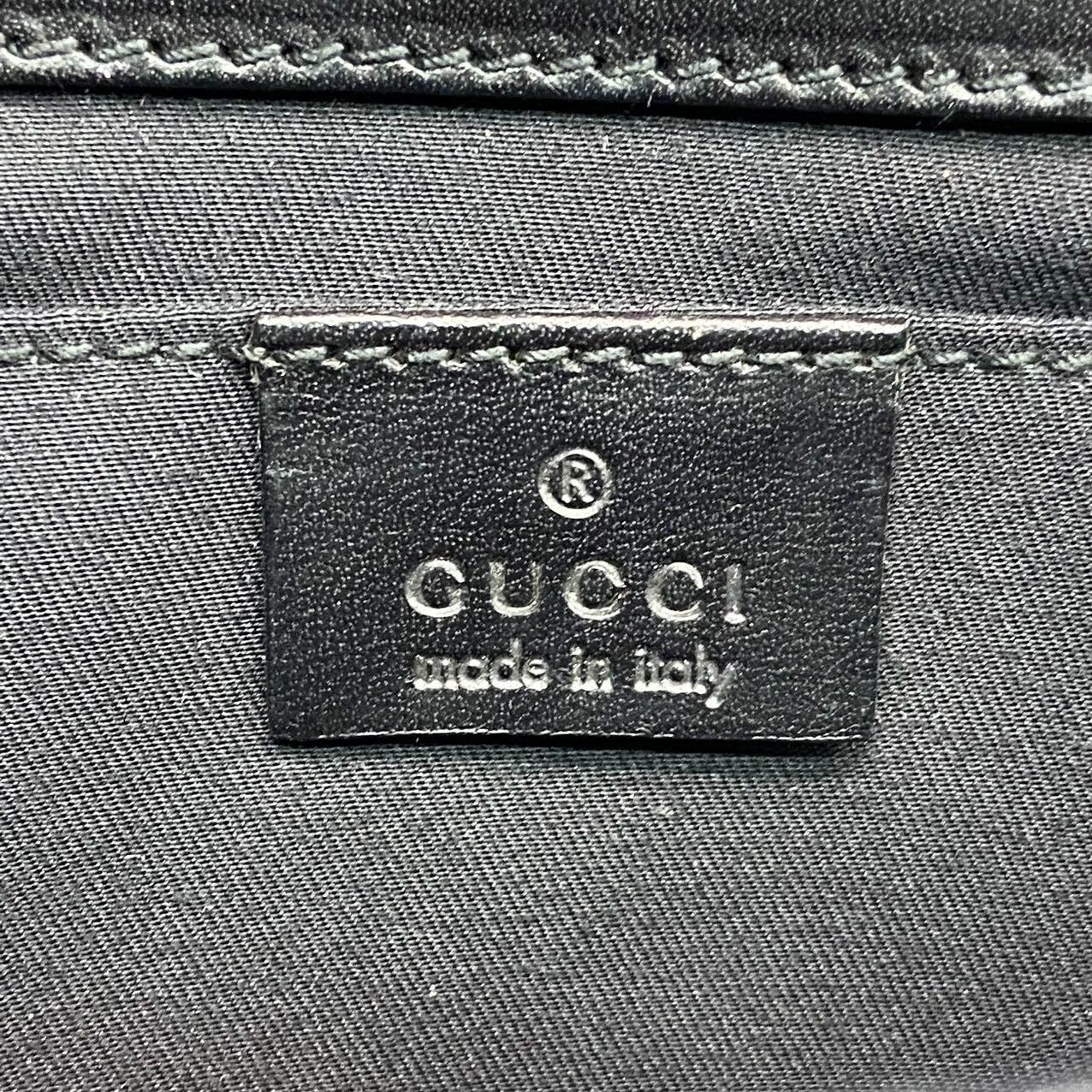 Gucci Horsebit 1955 Chain Large Shoulder Bag Black Monogram with Pink Silk For Sale 2