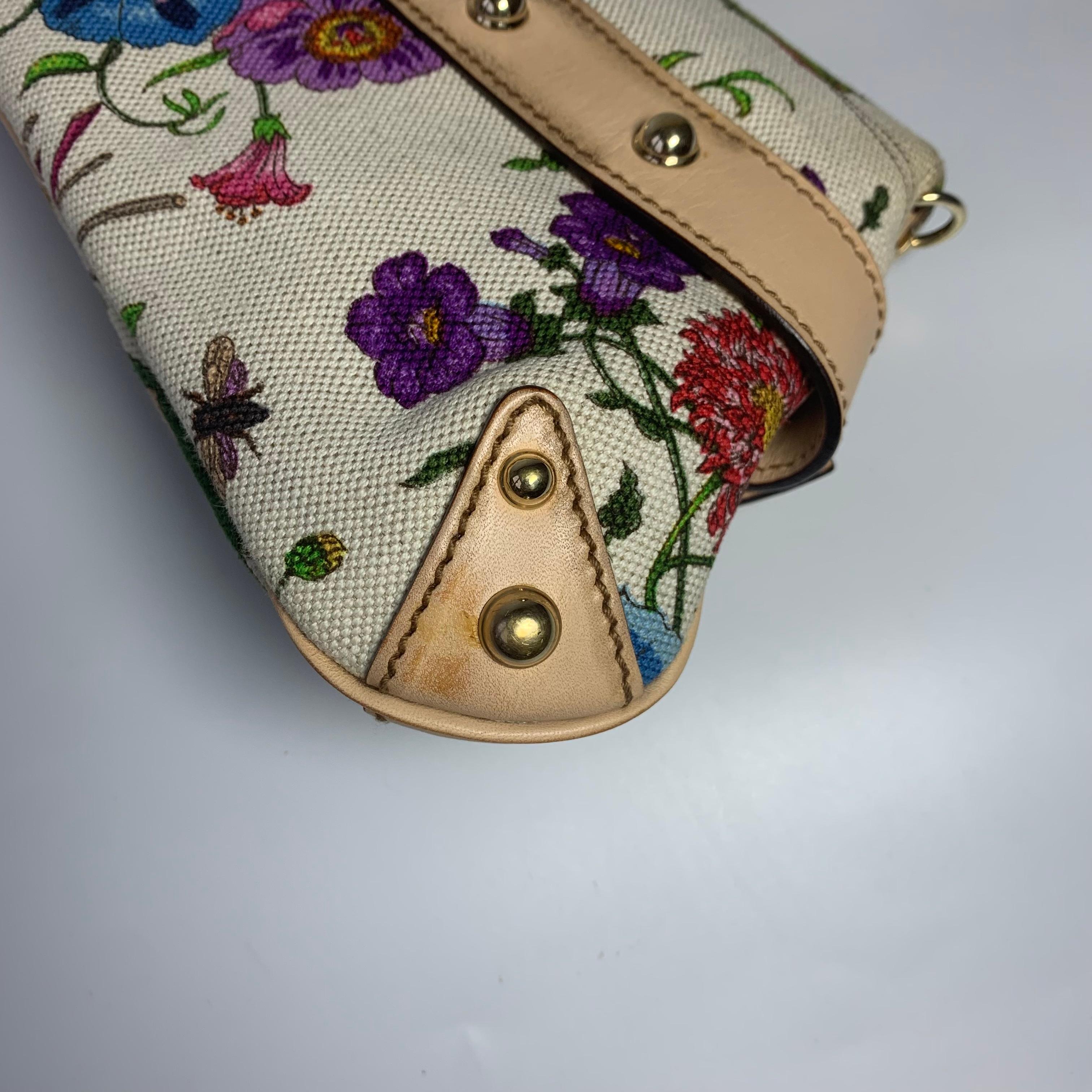 Gucci Horsebit 1955 Chain Shoulder bag in Limited edition floral print 12