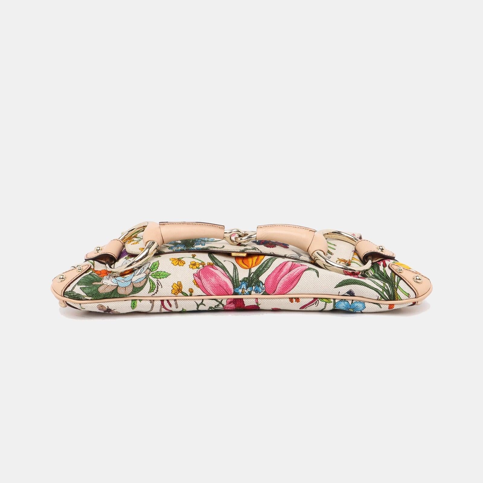 Gucci Horsebit 1955 Chain Shoulder bag in Limited edition floral print 1