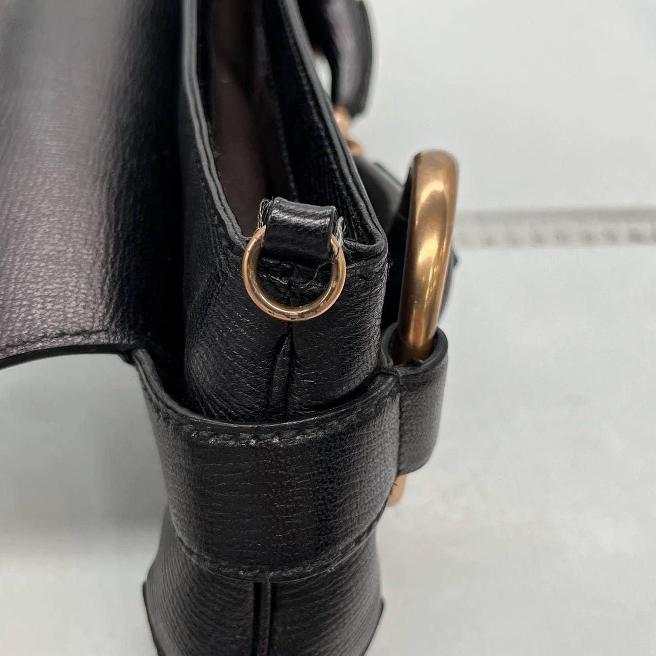 Gucci Horsebit 1955 Chain Shoulder bag Large Black Leather 15