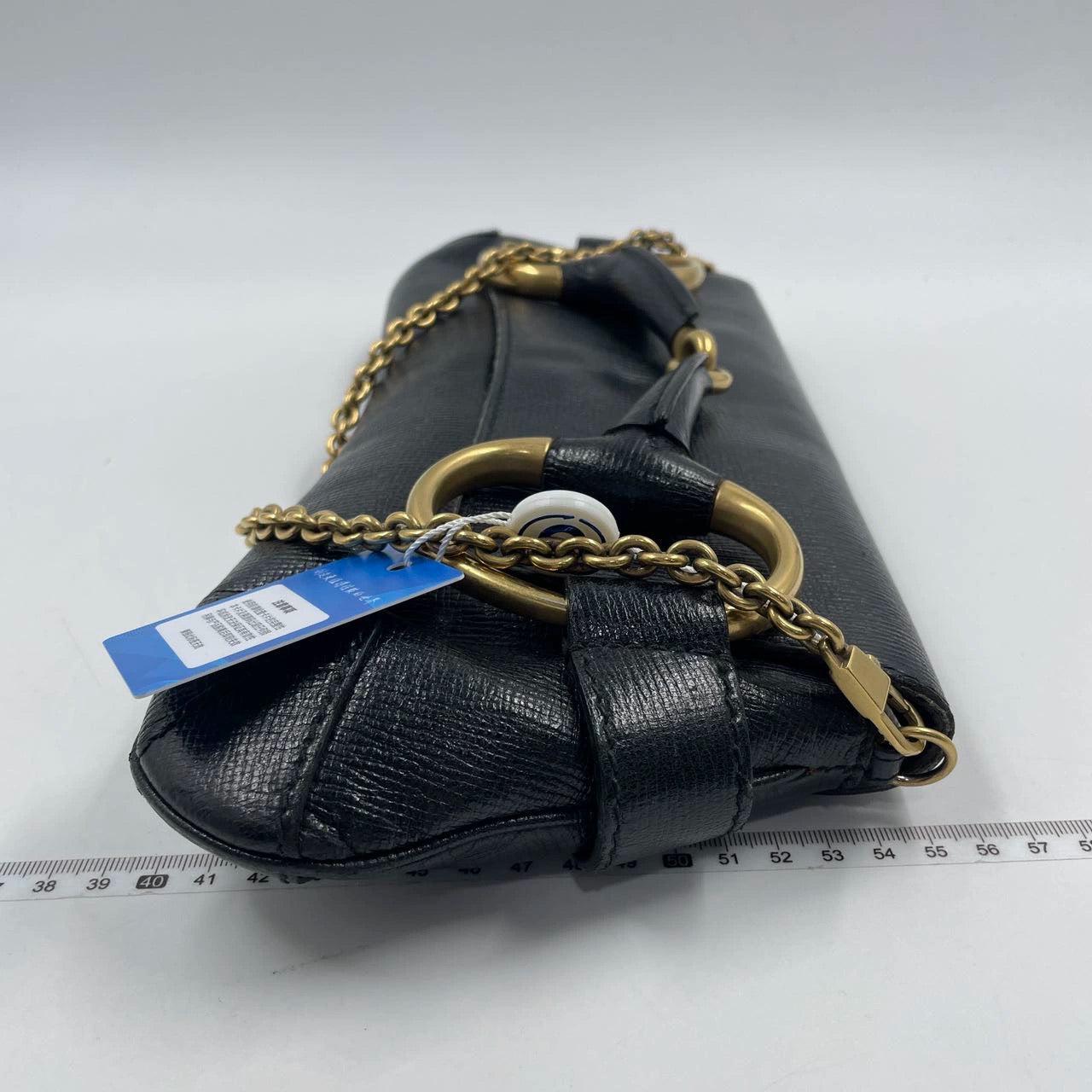 Gucci Horsebit 1955 Chain Shoulder bag Large Black Leather 2
