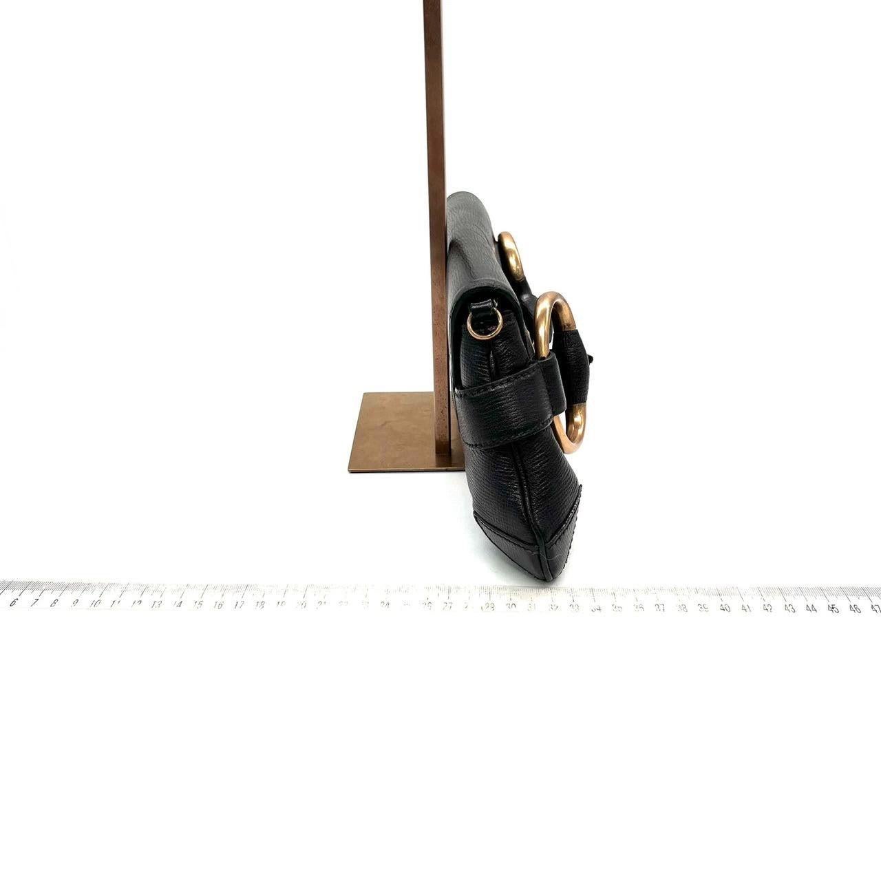 Gucci Horsebit 1955 Chain Shoulder bag Large Black Leather 3