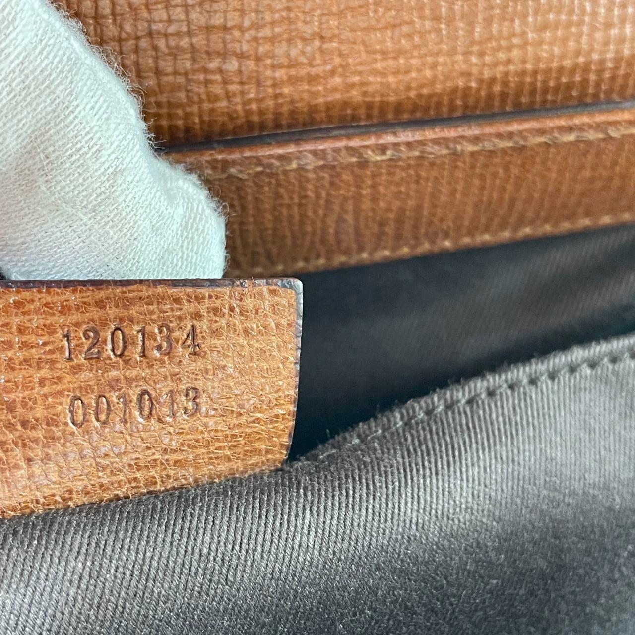 Gucci Horsebit 1955 - Grand sac à bandoulière en cuir de camel 6