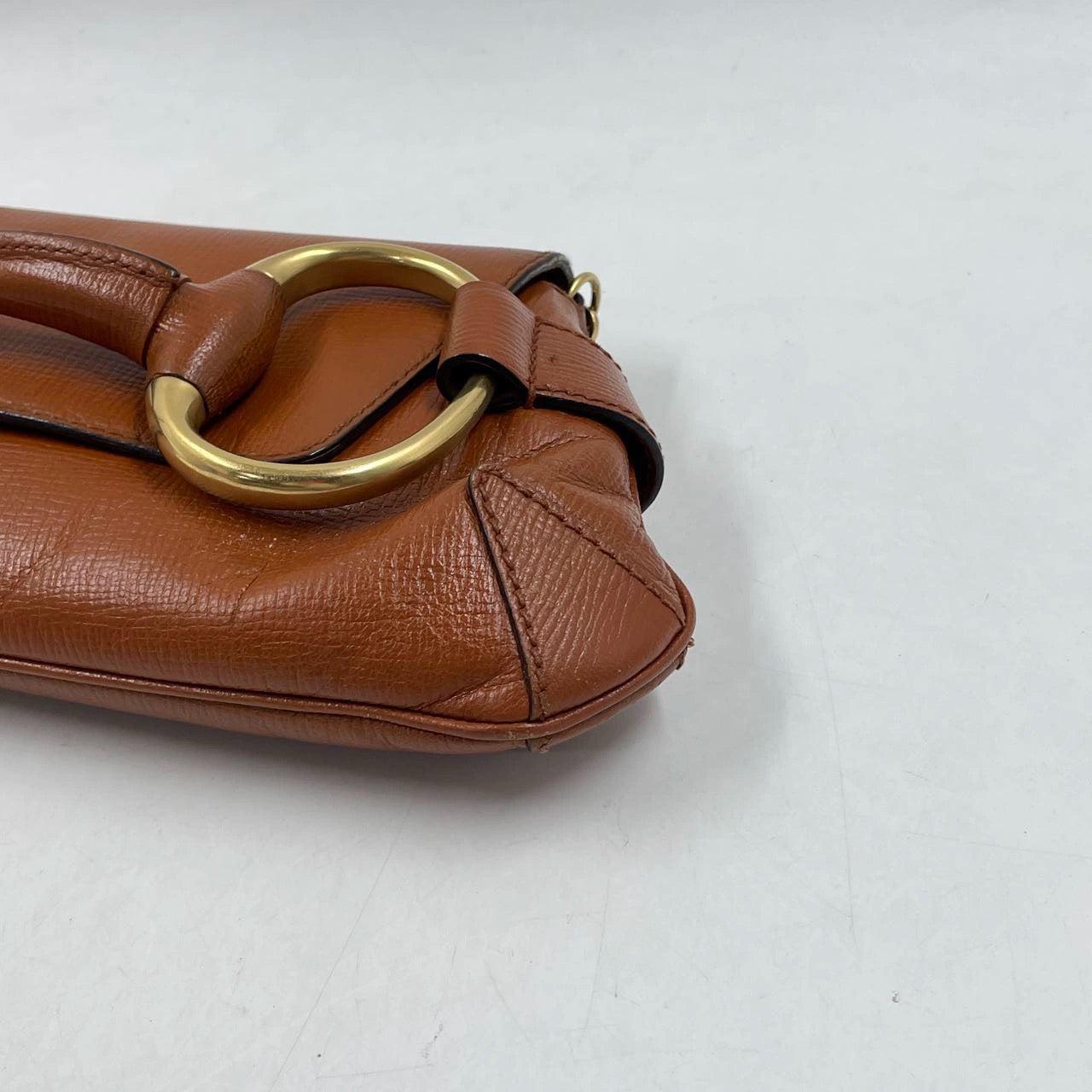 Gucci Horsebit 1955 - Grand sac à bandoulière en cuir de camel 8