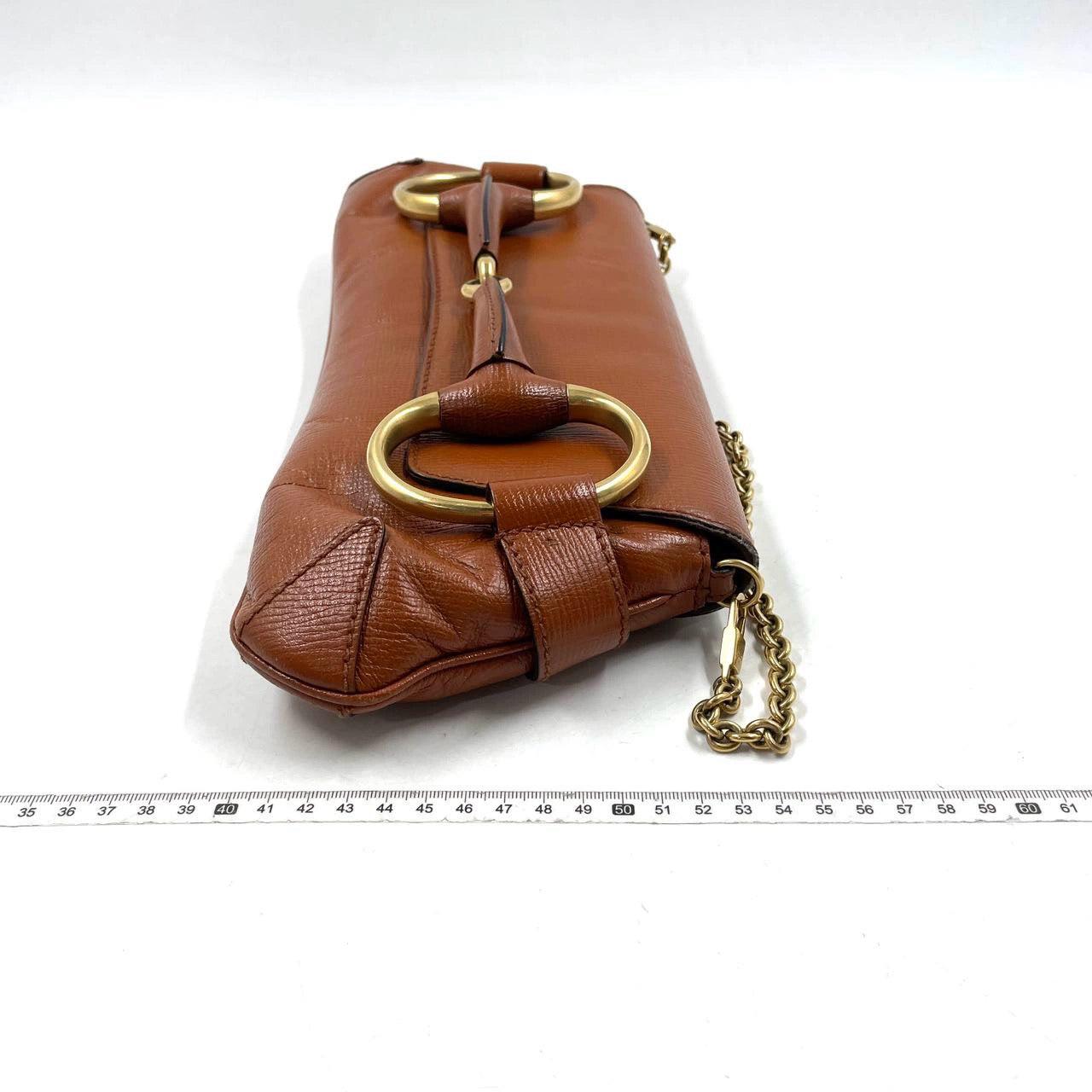  Gucci Horsebit 1955 - Grand sac à bandoulière en cuir de camel Pour femmes 