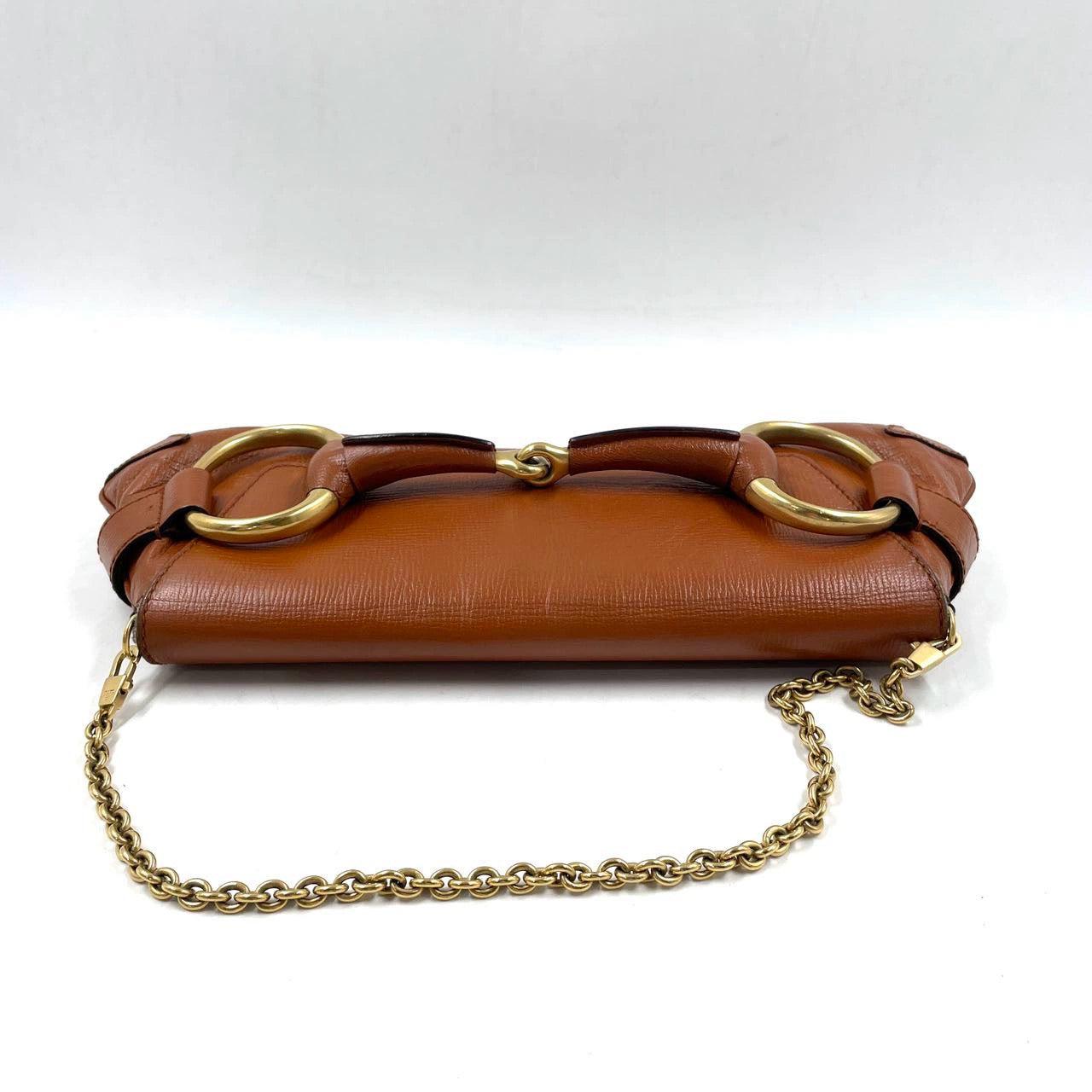Gucci Horsebit 1955 - Grand sac à bandoulière en cuir de camel 1