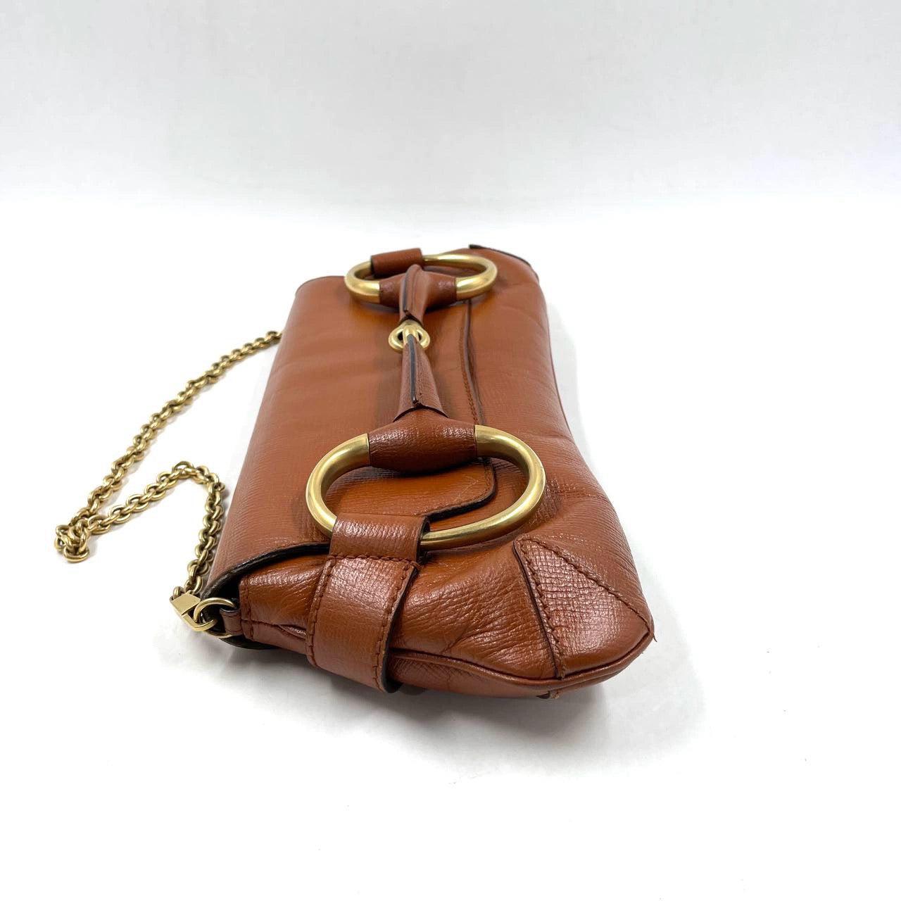 Gucci Horsebit 1955 - Grand sac à bandoulière en cuir de camel 2